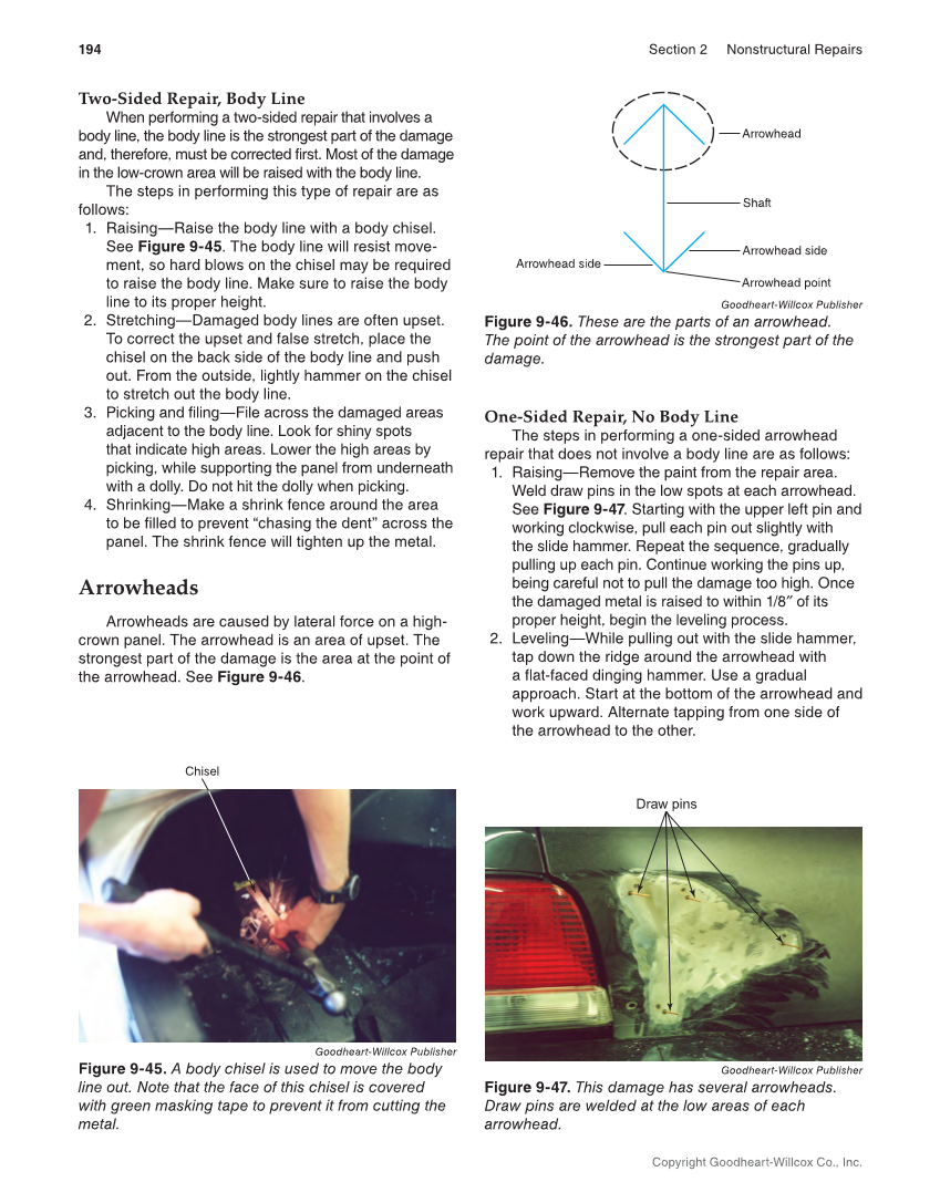 Auto Collision Repair and Refinishing 3e, Online Textbook page 194