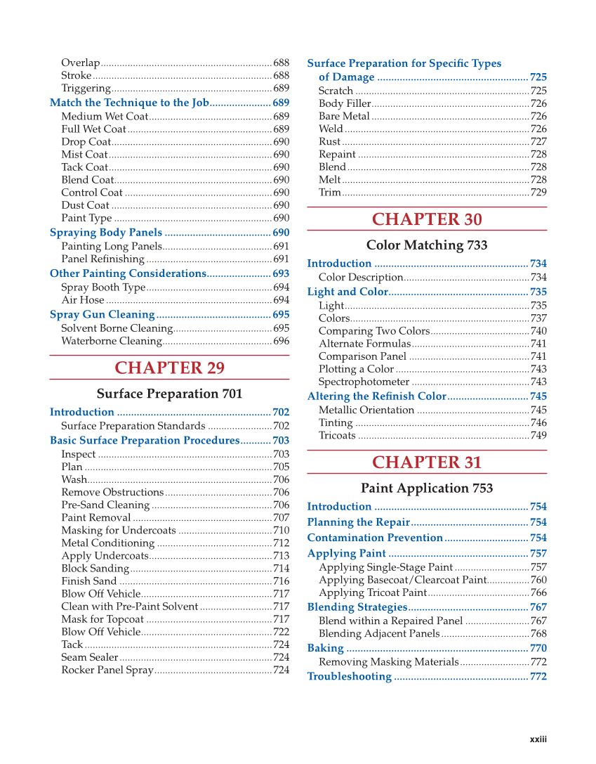 Auto Collision Repair and Refinishing 3e, Online Textbook page xxiii