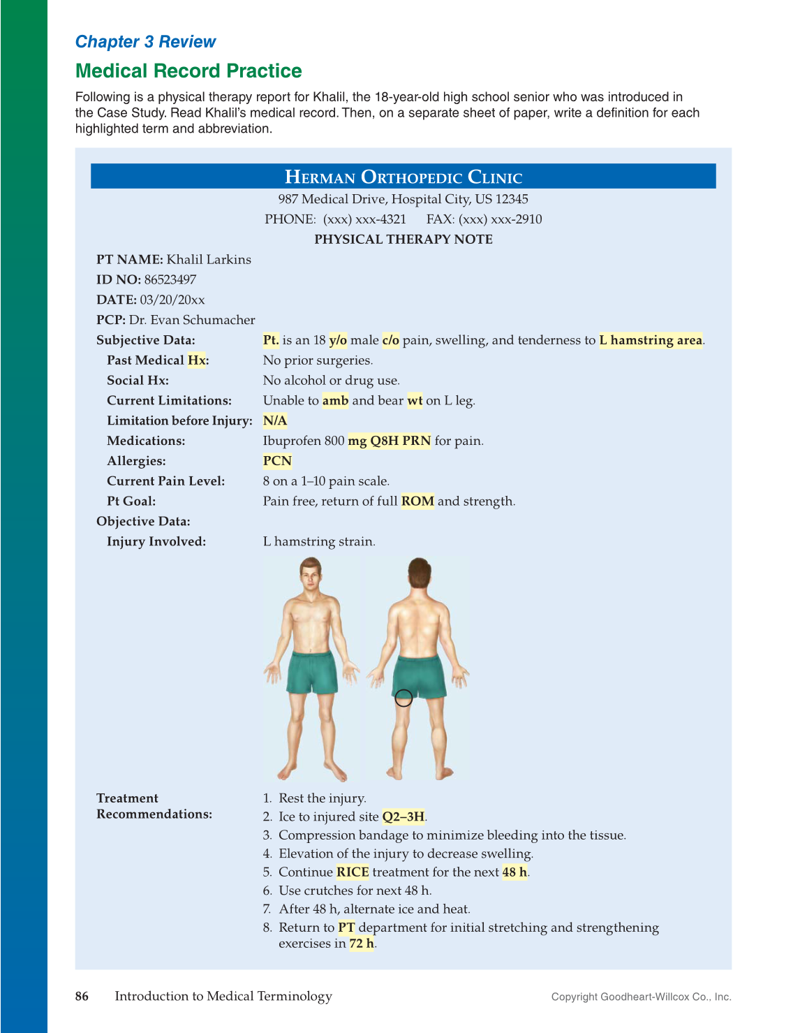 Introduction to Medical Terminology, 1st Edition Page 85 (101 of 512)