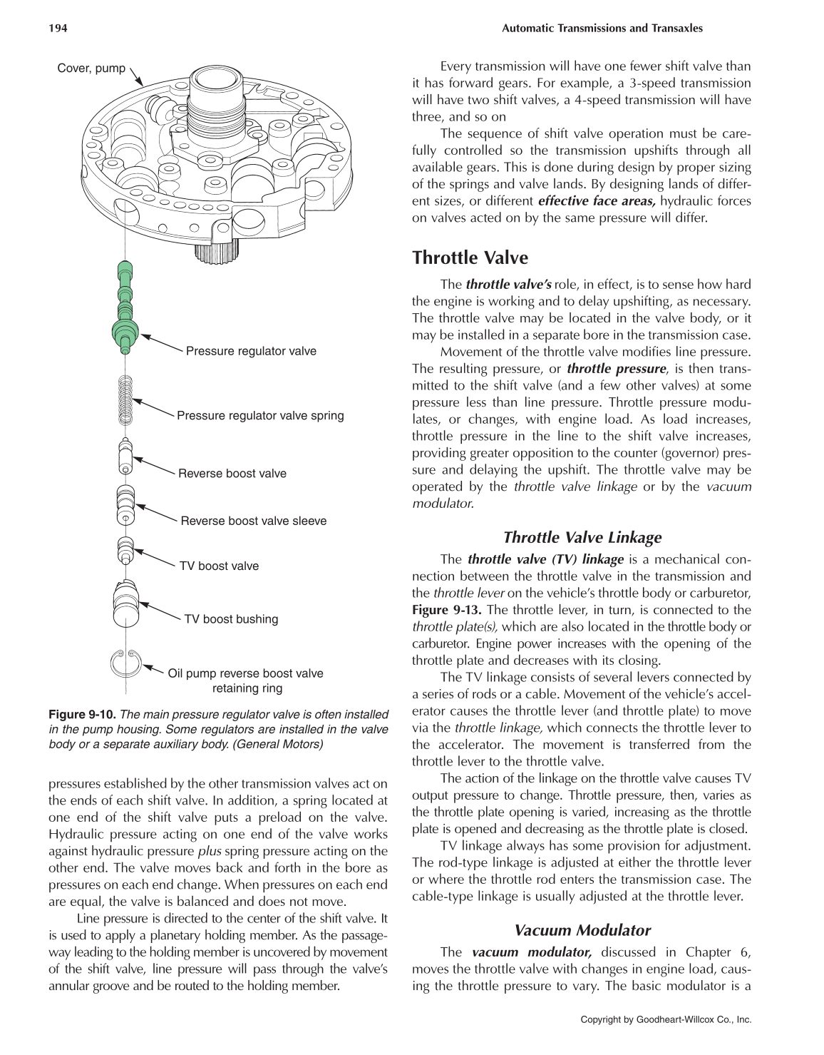 Automatic Transmissions and Transaxles, 4th Edition page 194