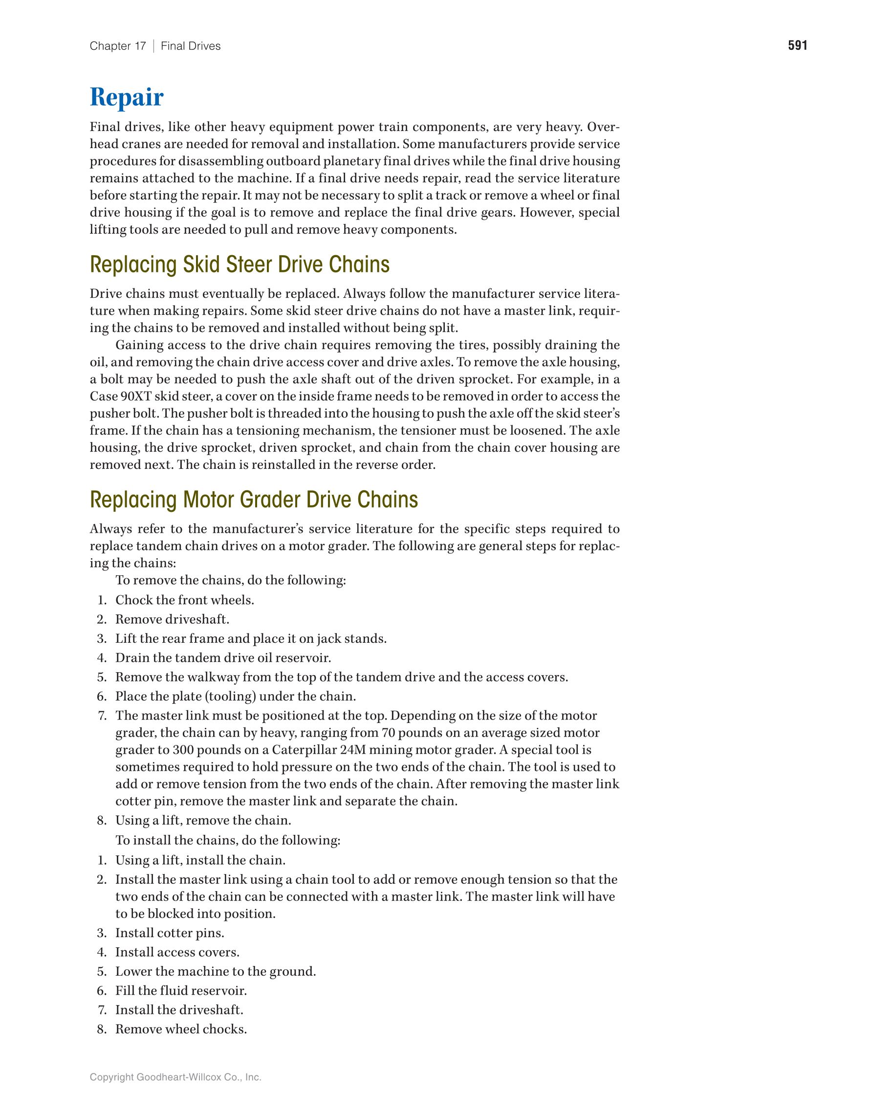 Heavy Equipment Power Trains and Systems, 1st Edition page 591