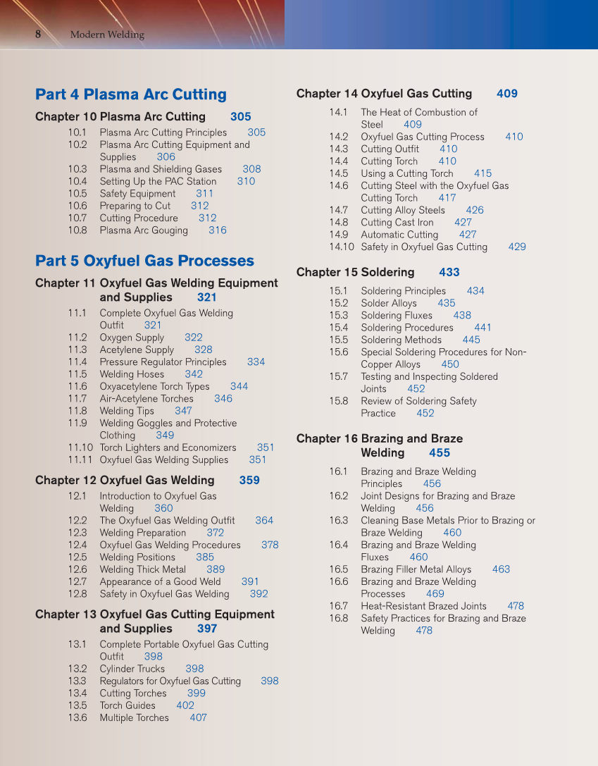 Modern Welding 11th Edition Page 8 8 Of 896