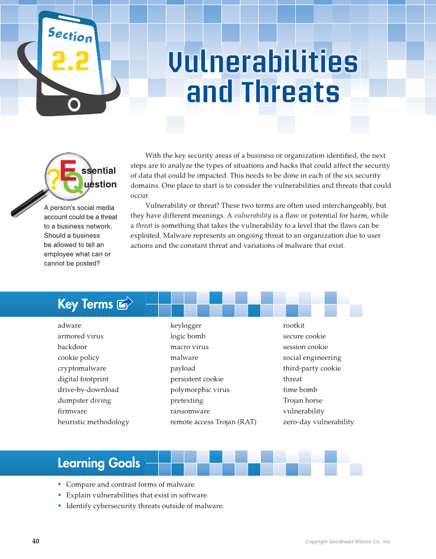 Principles Of Cybersecurity 1st Edition Page 40 52 Of 634 In this video, you'll learn how virus programmers use obfuscation to create armored viruses. cybersecurity 1st edition