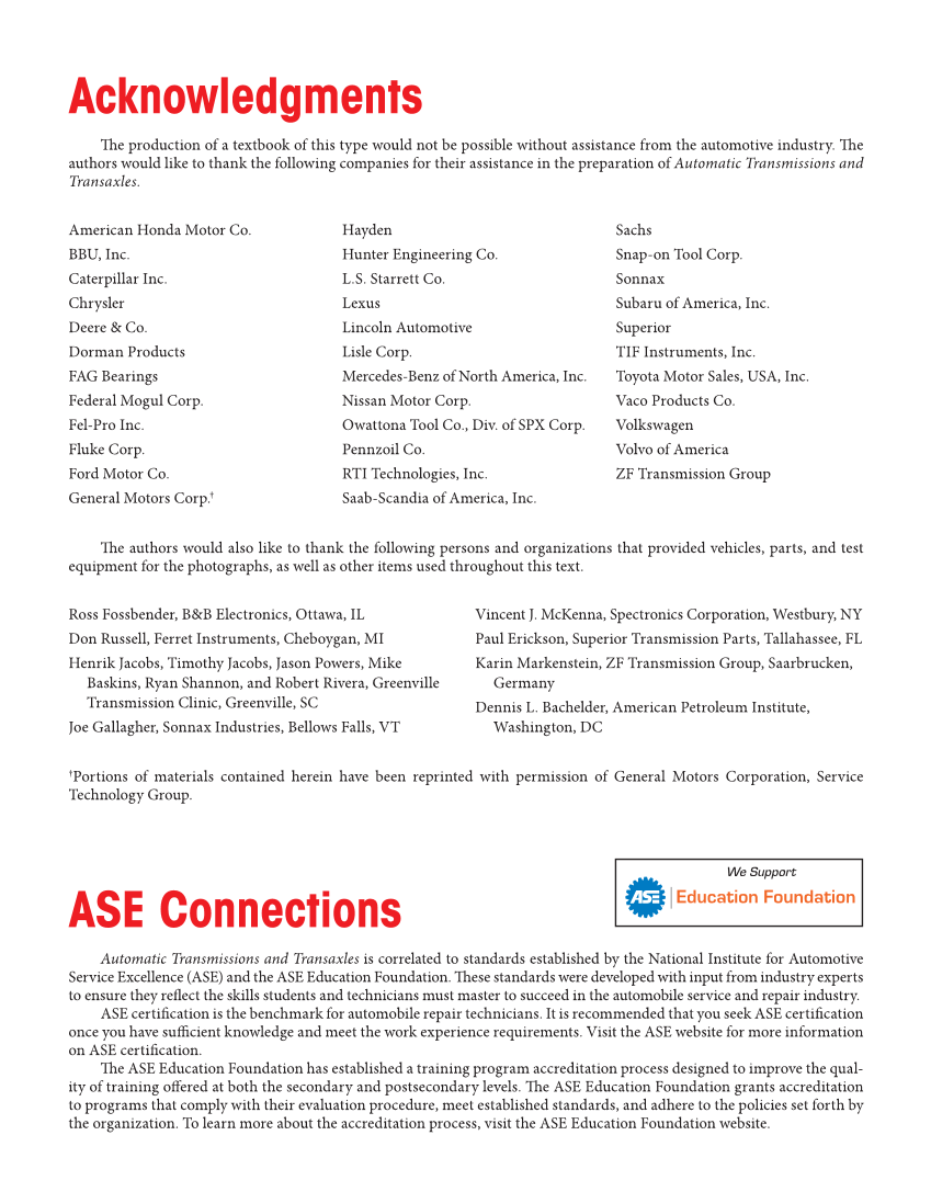 Automatic Transmissions and Transaxles, 5th Edition page M9
